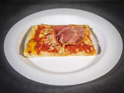 Pizza al prosciutto